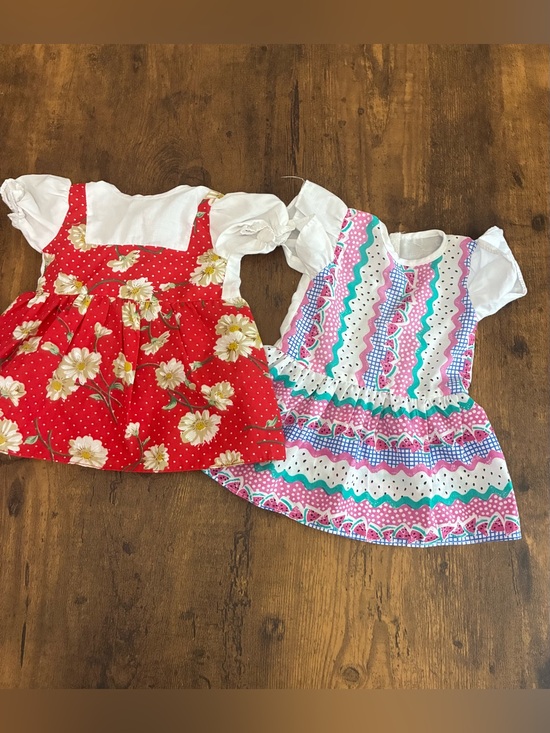 None Other - Two Doll Dresses for Larger Dolls